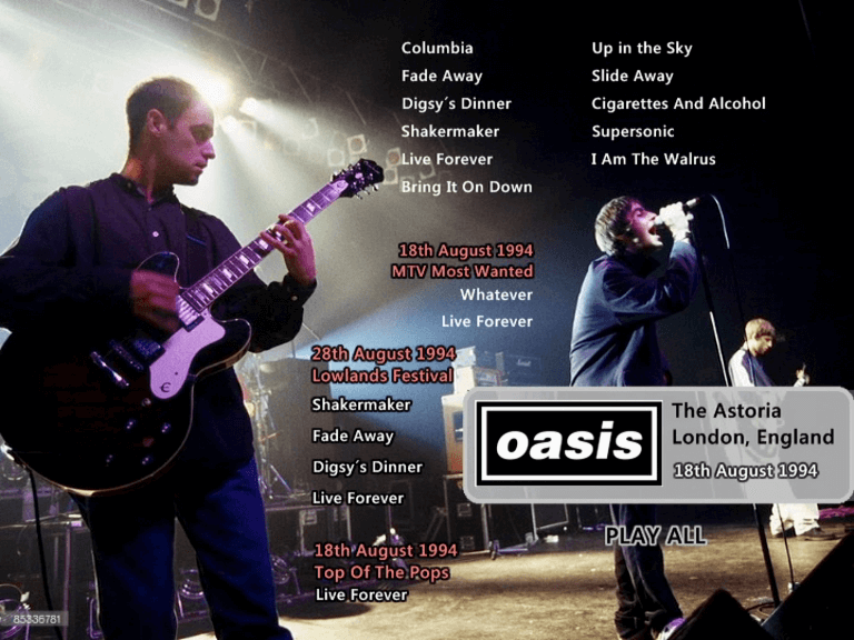 Oasis at '.$OASIS_SHOW_VENUE.' - '.$OASIS_SHOW_DATE.'