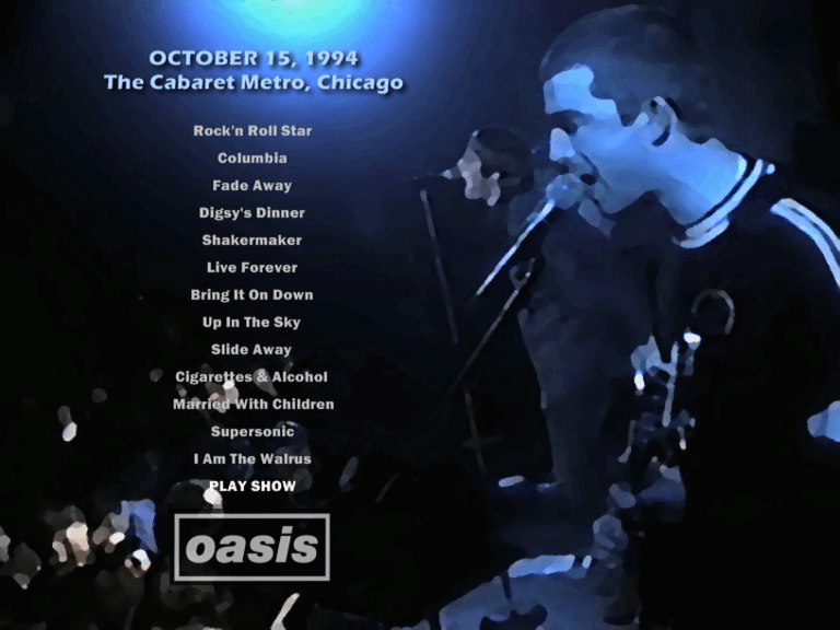 Oasis at '.$OASIS_SHOW_VENUE.' - '.$OASIS_SHOW_DATE.'