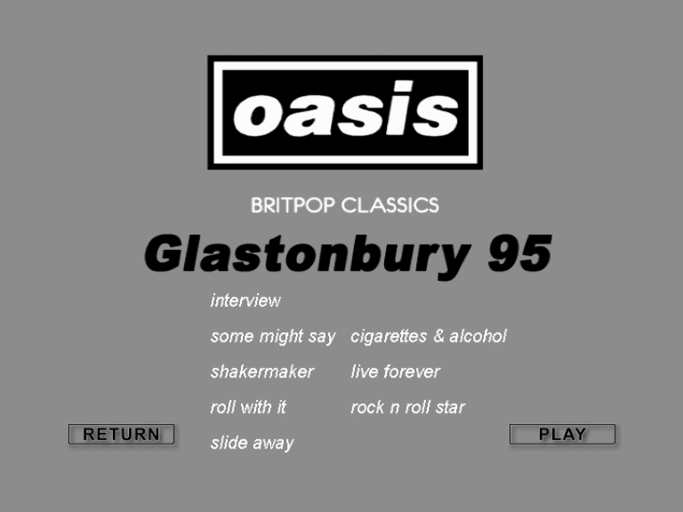 Oasis at Worthy Farm, Pilton, Somerset, England - June 23, 1995