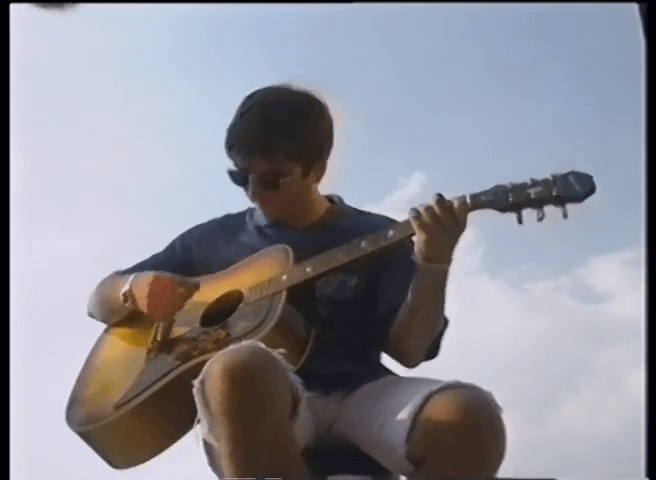 Noel Gallagher at Regents Park, London UK - August 18, 1995