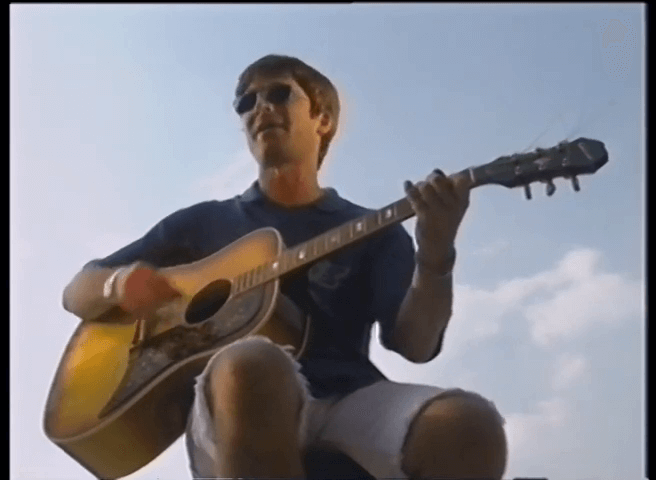 Noel Gallagher at Regents Park, London UK - August 18, 1995