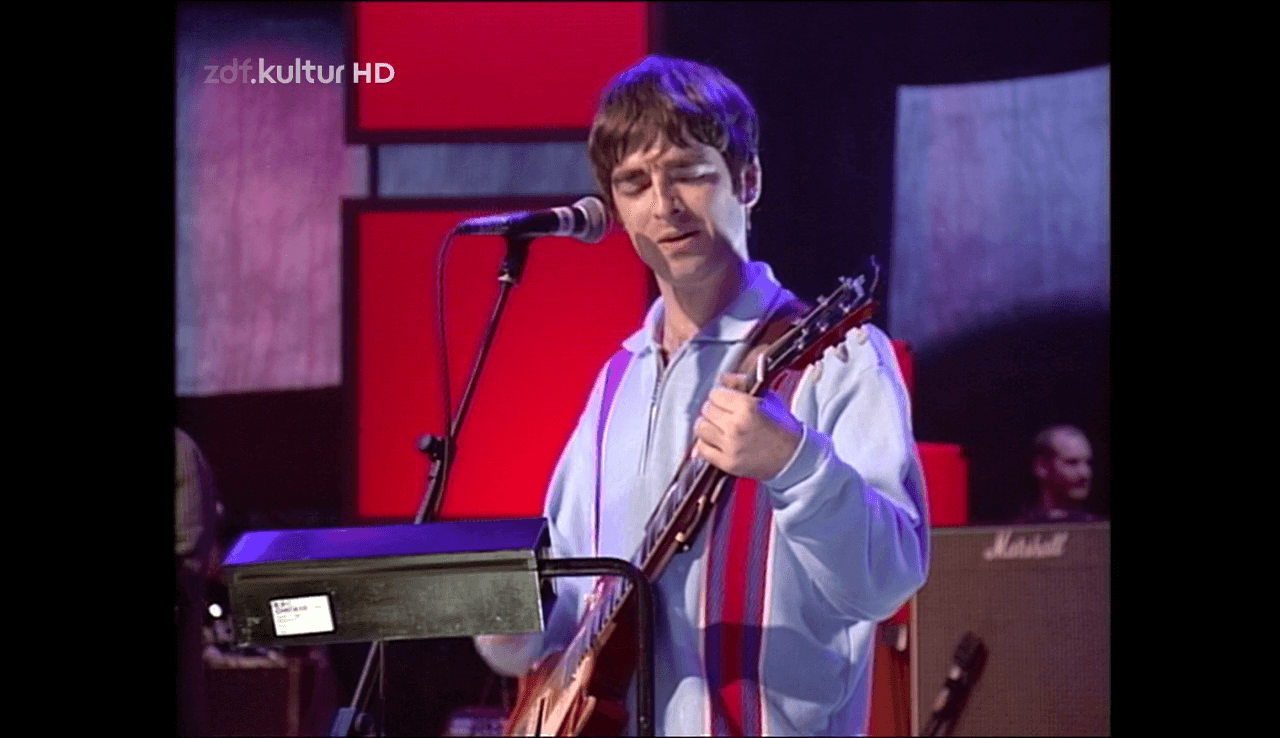 Oasis at BBC TV studios, London, England - November 28, 1995