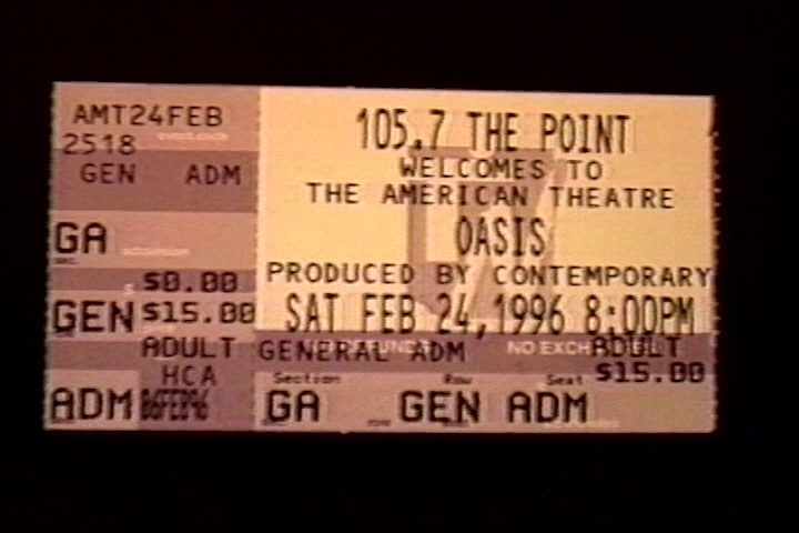 Oasis at The American Theatre; St Louis, MO - February 24, 1996