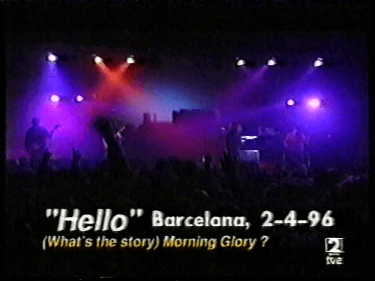 Oasis at Sald Zeleste; Barcelona, Spain - April 2, 1996