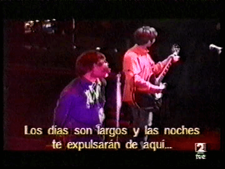 Oasis at Sald Zeleste; Barcelona, Spain - April 2, 1996