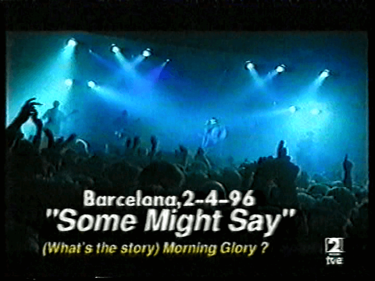 Oasis at Sald Zeleste; Barcelona, Spain - April 2, 1996