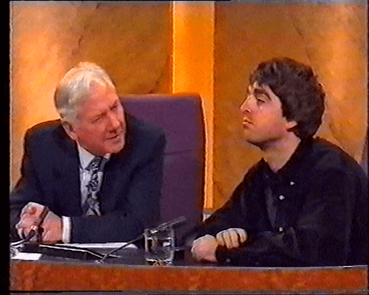 Oasis at RTE TV Studios, Dublin, Ireland - December 5, 1997