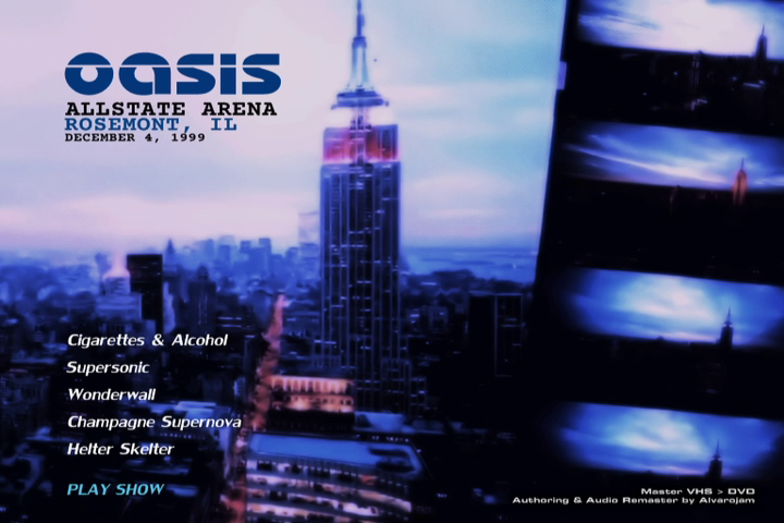 Oasis at Allstate Arena; Rosemont, IL - December 4, 1999