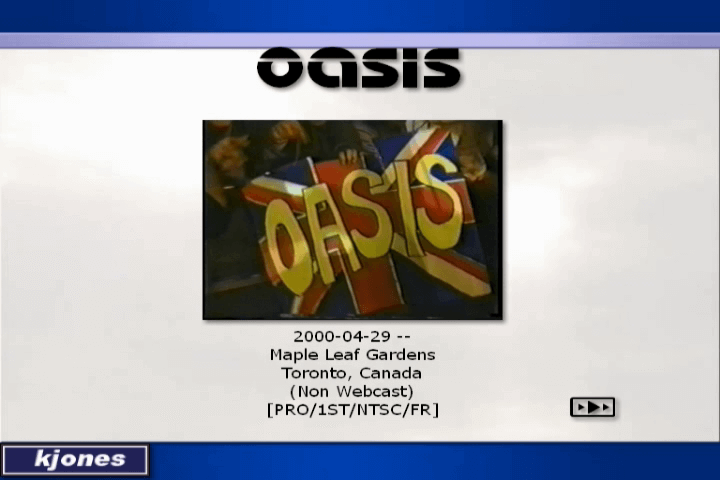 Oasis at Maple Leaf Gardens; Toronto, Canada - April 29, 2000