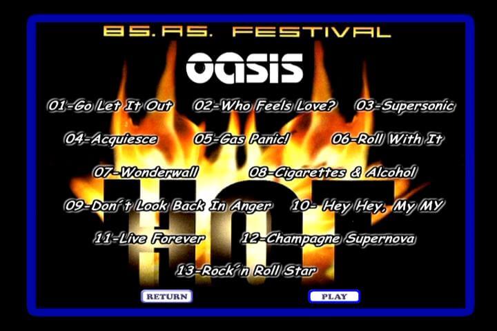 Oasis at Hot Festival; Buenos Aires, Argentina - January 18, 2001