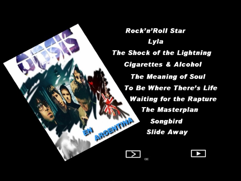 Oasis at '.$OASIS_SHOW_VENUE.' - '.$OASIS_SHOW_DATE.'
