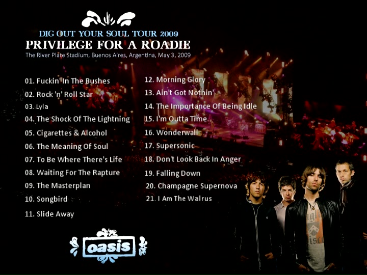 Oasis at '.$OASIS_SHOW_VENUE.' - '.$OASIS_SHOW_DATE.'