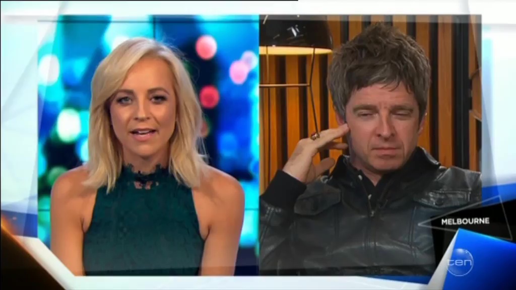 Noel Gallagher at The Project, Network 10, Australia - March 29, 2016