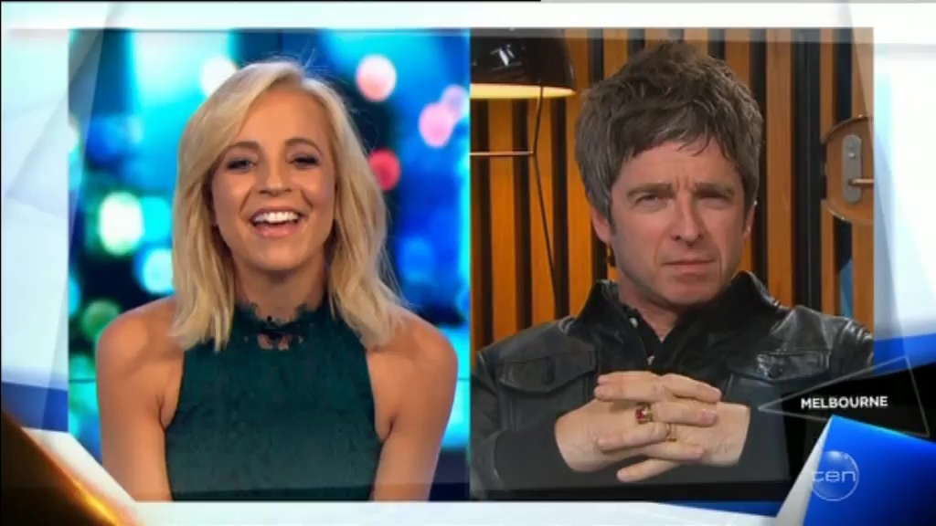Noel Gallagher at The Project, Network 10, Australia - March 29, 2016