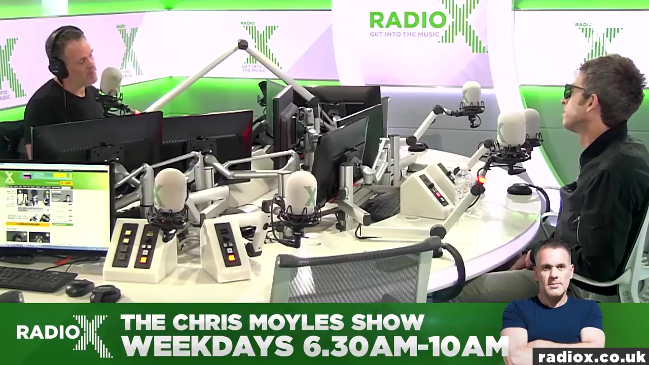 Noel Gallagher at Chris Moyles Show; Radio X, UK - October 9, 2017