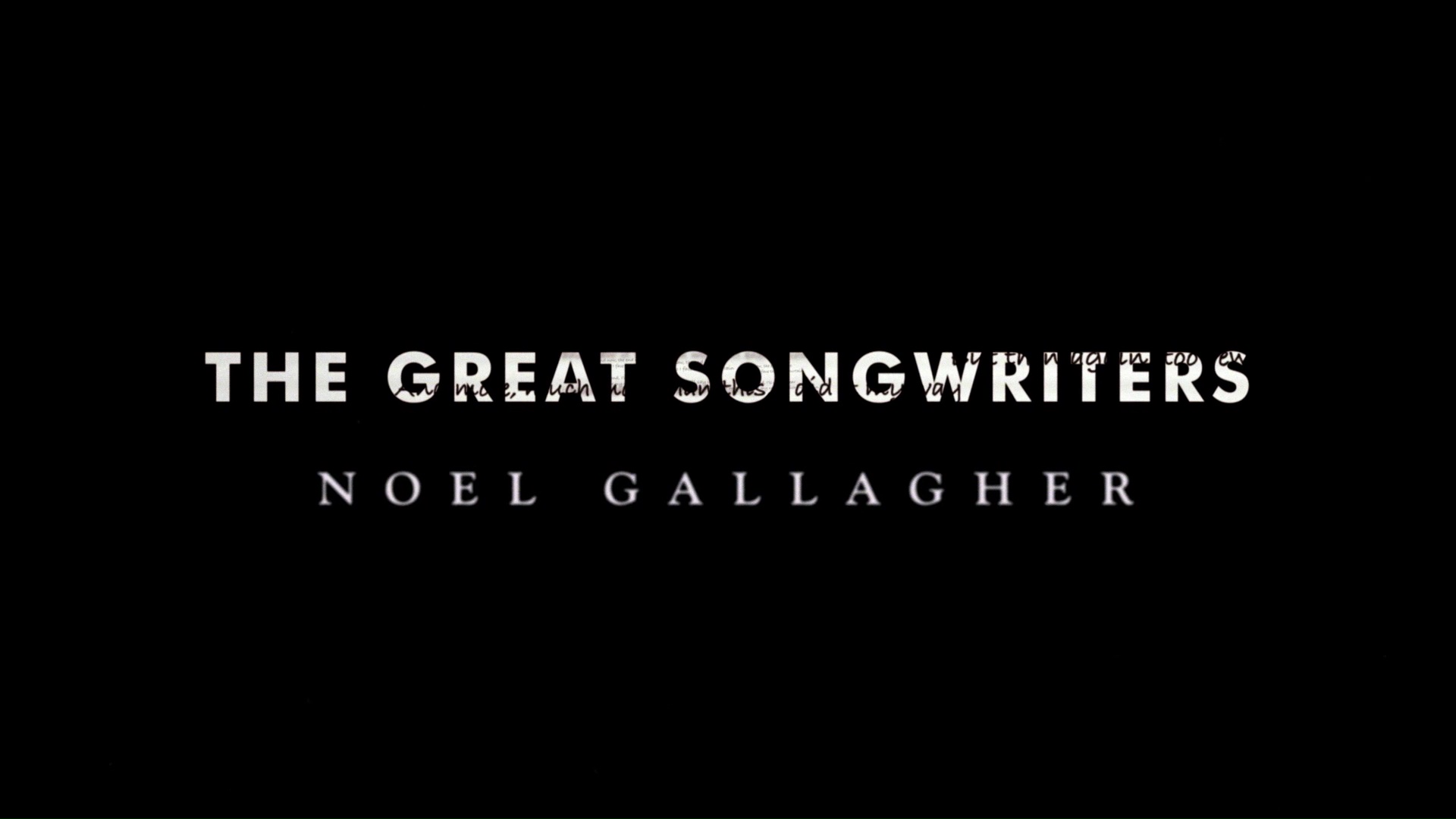 Noel Gallagher at The Great Songwriters; Channel 4, UK - November 29, 2017