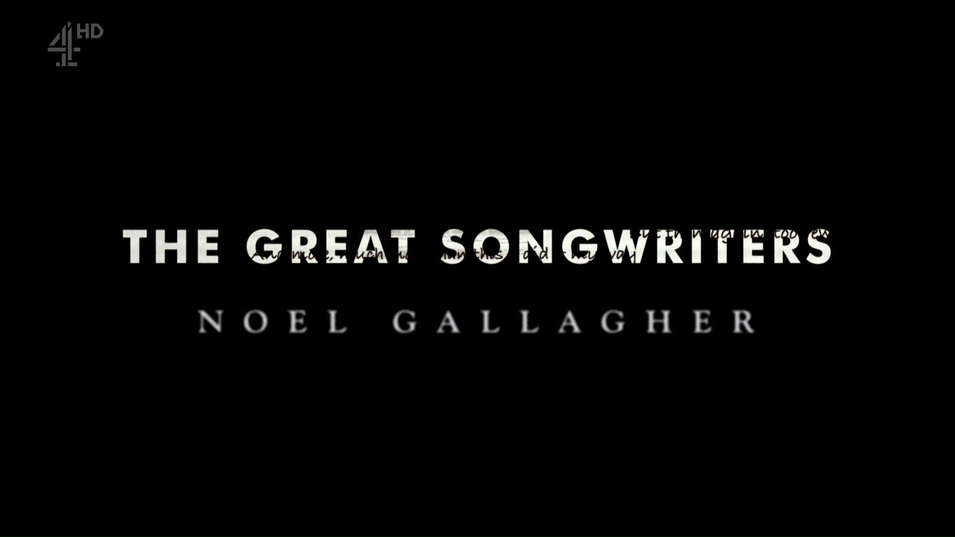 Noel Gallagher at The Great Songwriters; Channel 4, UK - November 29, 2017