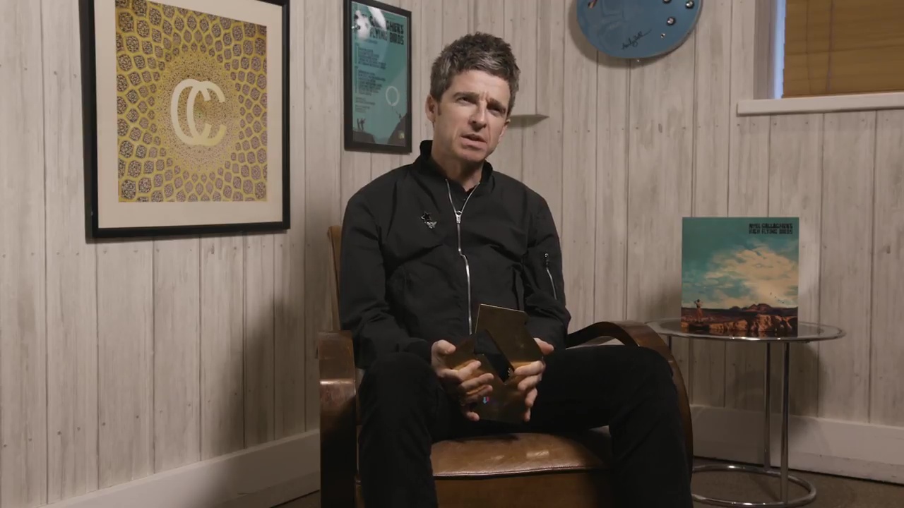 Noel Gallagher at Noel Gallagher celebrates Number 1 album with Who Built The Moon; Official Charts Company - December 1, 2017