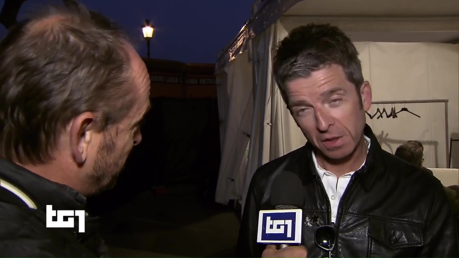Noel Gallagher at TG1, News, Italy - April 30, 2019