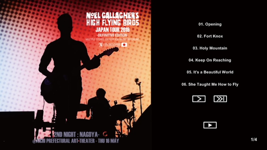 Noel Gallagher at Aichi Arts Centre; Nagoya, Japan - May 16, 2019