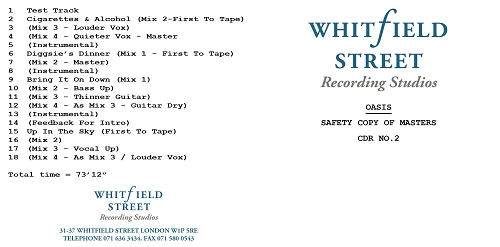 Definitely Maybe - Safety Copy of Masters